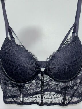 La Senza Bustier Pushup Bra - Black